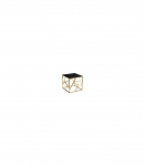 Diivanilaud ESCADA II B must marmor/kuldne 55X55