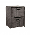 Korvriiul 2-ne BASILE 40x30xH53cm, tumepruun