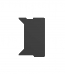 Genesis Holm Modular Side Desk Top Right 50cm NDS-2281 Anthracite Black