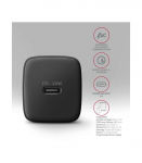 AXAGON Wallcharger 1x port USB-C, PD3.0/PPS/QC4+/AFC/FCP/Apple, 20W ACU-PD20