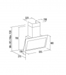 CATA Hood THALASSA PRO 600 GBK Wall mounted Energy efficiency class A+++ Width 60 cm 842 m&sup3;/h Electronic |