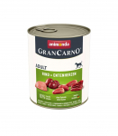 ANIMONDA GranCarno Adult Beef and duck hearts - wet dog food - 800g