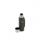 THERMOS 470 ml thermos flask with cup holder - army green