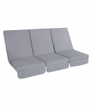 Kiigepadjad MONTREAL 114x52x9cm, hall, kangas 468, 100% pol&uuml;ester