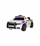 Police Electric Ride-On Car - White