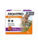 FRONTPRO Flea and tick tablets for dog (25-50 kg) - 3x 136mg