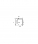 Valamu Pyramis INTL 60X60 1B 1D F kauss paremal