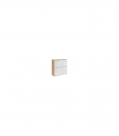 Kummut 104cm ZELE KOM4D tamm artisan/valge k&otilde;rgl&auml;ige