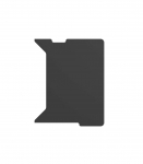 Genesis Holm Modular Side Desk Top Right 60cm NDS-2283 Anthracite Black