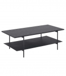 Diivanilaud ANGUS, 115x60xH40cm, must, melamiin, teras