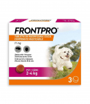 FRONTPRO Flea and tick tablets for dog (2-4 kg) - 3x 11,3mg