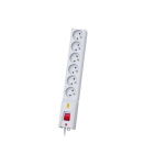 Listwa przeciwprzepięciowa LX 610, 1L, 3,0m, szara
