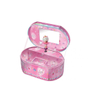 Oval music box Pecoware - Ballerina cat