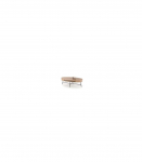 Diivanilaud sahtliga CAROLINA kuldne tamm/must 120/60/41 cm