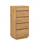 Kummut SACHA 50x40xH109cm, tammedekooriga melamiin