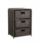 Korvriiul 3-ne BASILE 40x30xH56cm, tumepruun