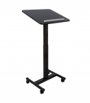 Mobiilne t&ouml;&ouml;laud ERGO 60x52xH74,5-114,5cm, must