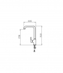 Kitchen faucet PYRAMIS SILVIO 090929338 chrome