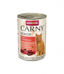 ANIMONDA Carny Senior Beef and turkey hearts - wet cat food - 400g
