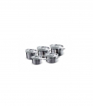 Le Creuset 3-Ply 3Ply five-piece fivepiece saucepan set stainless steel (96209400001000)