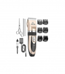 Oneisall P2 Pet Trimmer / Clippers + Scissors + Comb Set (Gold)