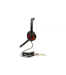 Gembird MHS-002 Stereo headset Built-in microphone 3.5 mm Black/Red