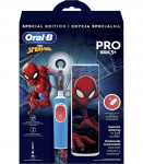 Oral-B Electric Toothbrush with Travel Case Vitality PRO Kids Spiderman Rechargeable For children Number of