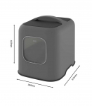 ROTHO Biala Anthracite - cat litter box