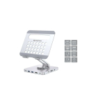 Conceptronic DONN26G Multimedia stand, Silver, Tablet, 100 W, MicroSD (TransFlash), SD, SDHC, SDXC