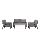 Aiam&ouml;&ouml;blikomplekt TOMSON laud, diivan ja 2 tooli, hall