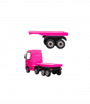 Mercedes Scania Actros Truck With HL358 Pink Semitrailer