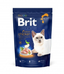 Brit Premium Cat by Nature, siseruumikassidele, kana, 1,5 kg
