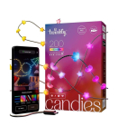 Twinkly Candies &ndash; 200 Star-shaped, Green Wire, USB-C