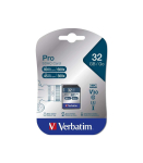 Verbatim 47021 Pro Secure Digital Card SDHC Pro, 32 GB, SDHC, Class 10, UHS, 90 MB/s, 45 MB/s