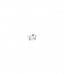 Diivanilaud BLANCA valge marmor/must 110/60/43 cm