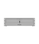 Lanberg AK-2003-S 19" Drawer 3U, max load capacity up to 90 kg, 4 point assembly 48.26 x 36 x 13.2 cm Grey
