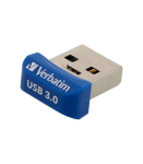 Verbatim 98710 Store "n" Stay NANO USB 3.0 Drive, 32 GB, USB Type-A, 3.2 Gen 1, Cap, 3 g, Blue
