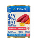 Petmex z wołowiną i marchewką dla ps&oacute;w dorosłych 400g