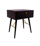 &Ouml;&ouml;kapp - abilaud LUXEMBOURG 45x35xH50cm, must melamiin