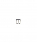 Diivanilaud VELA B must marmor/h&otilde;bedane 61x61cm