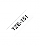Brother TZE-151 Laminated Tape Black on Clear TZe 8 m 2.4 cm