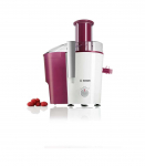 Bosch MES25C0 juice maker Centrifugal juicer 700 W Cherry (fruit), Transparent, White