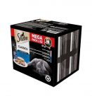 SHEBA Tray of Pate White Fish/Fish/Salmon/Tuna - wet cat food - 32x85 g
