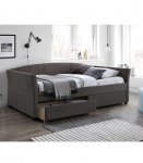 Voodi GENESIS 90x200cm, madratsiga HARMONY TOP, pruunikashall