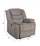 Tugitool CYRUS elektriline recliner 99x95xH102cm, taupe