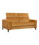 Diivanvoodi FRODE vedrumadratsiga 204x100xH90/108cm, kollane