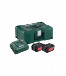 Basic set: 2 x 4.0 Ah + laadija ASC 55 + Metaloc kohver, Metabo