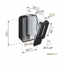 Vogels Loundspeaker Mount Turn, Tilt Maximum weight (capacity) 5 kg Black