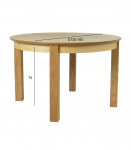 S&ouml;&ouml;gilaud CHICAGO NEW D120/160xH75cm, tamm