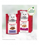 GOURMET Mon Petit Meat Mix - wet cat food - 6 x 50 g
